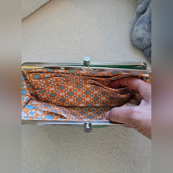 HOBO International, Lauren Clutch Wallet, Light Clover Green - Picture 6 of 8